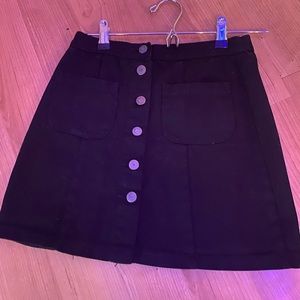 Black Brandy Melville Jean Skirt